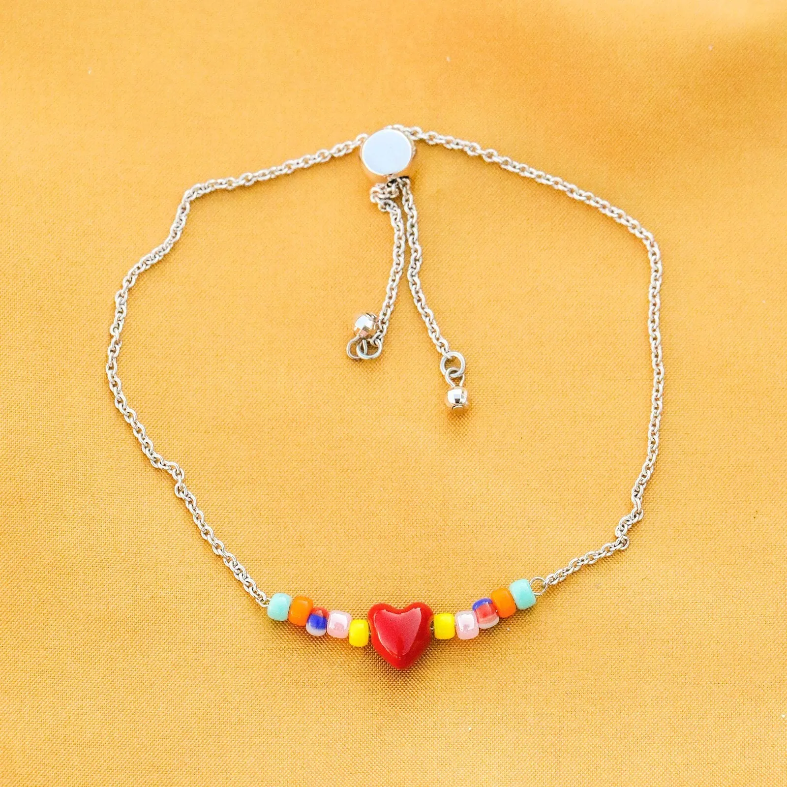 Heart Slider Bracelet