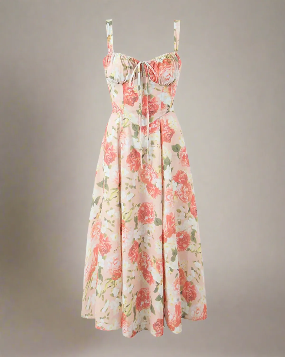 Heidi Peony Summer Floral Milkmaid Dress