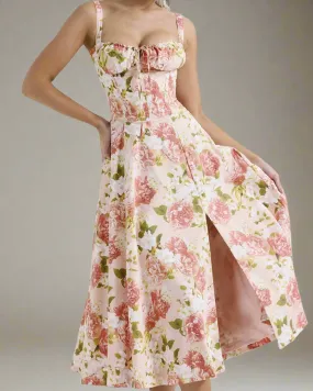 Heidi Peony Summer Floral Milkmaid Dress