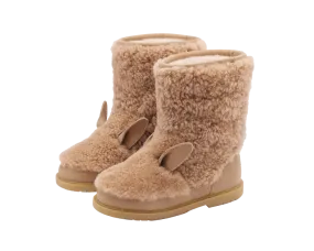 Irfi Boots | Alpaca | Beige Curly Sheep Wool