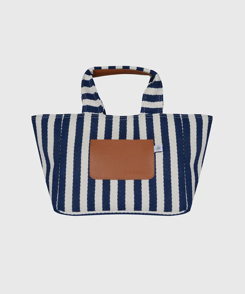 KANDINI Logo Canvas Tote Bag - Navy