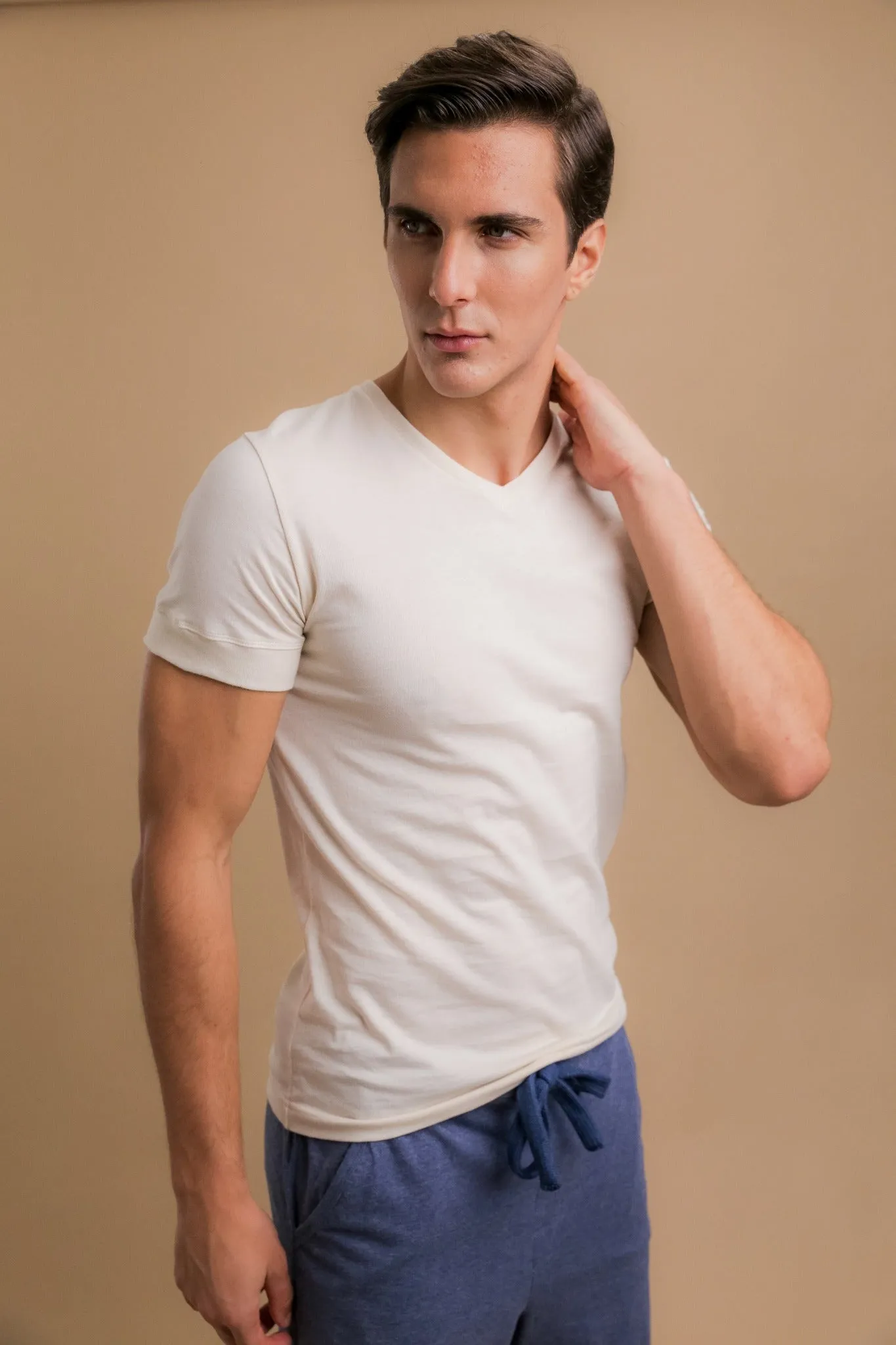 Men's Athletic V-Neck Shirt