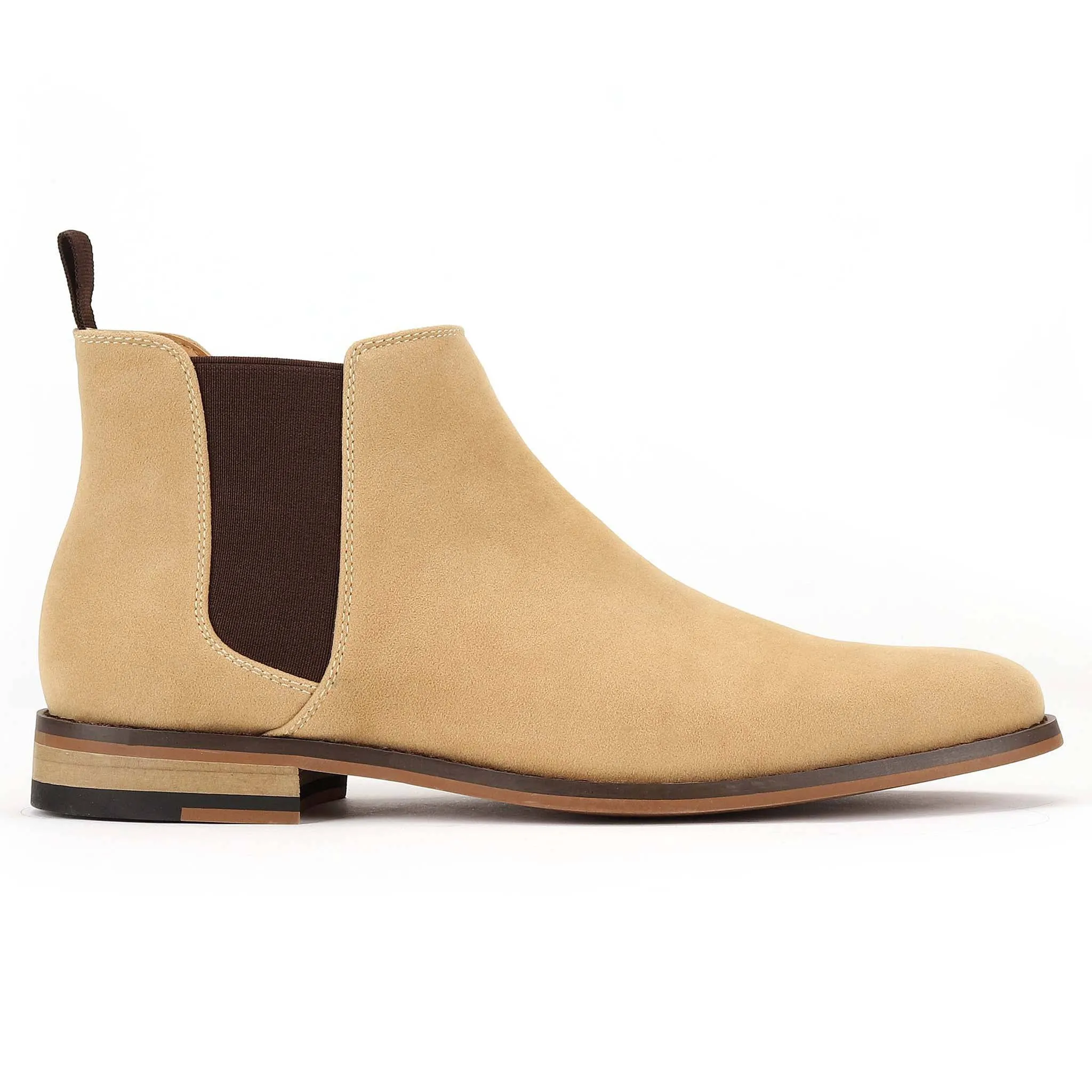 Men's Beige Suede Chelsea Boot