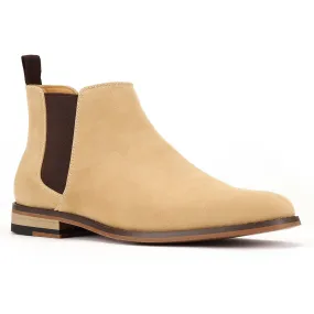 Men's Beige Suede Chelsea Boot