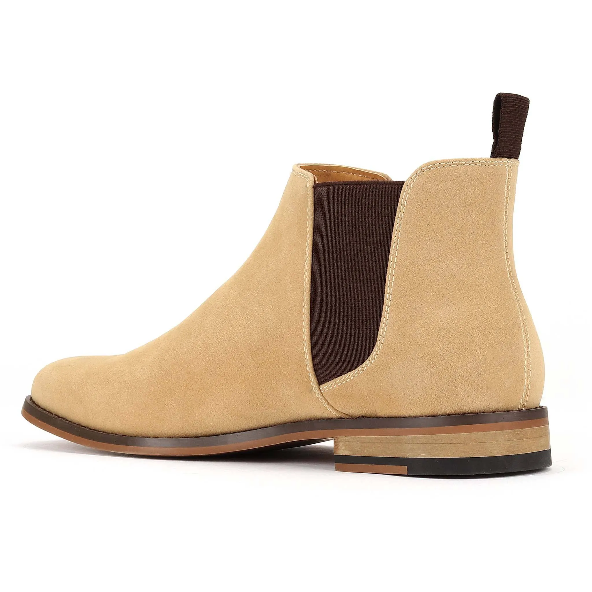 Men's Beige Suede Chelsea Boot