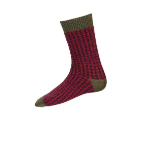 Men's Houndstooth Casual Socks - Spruce