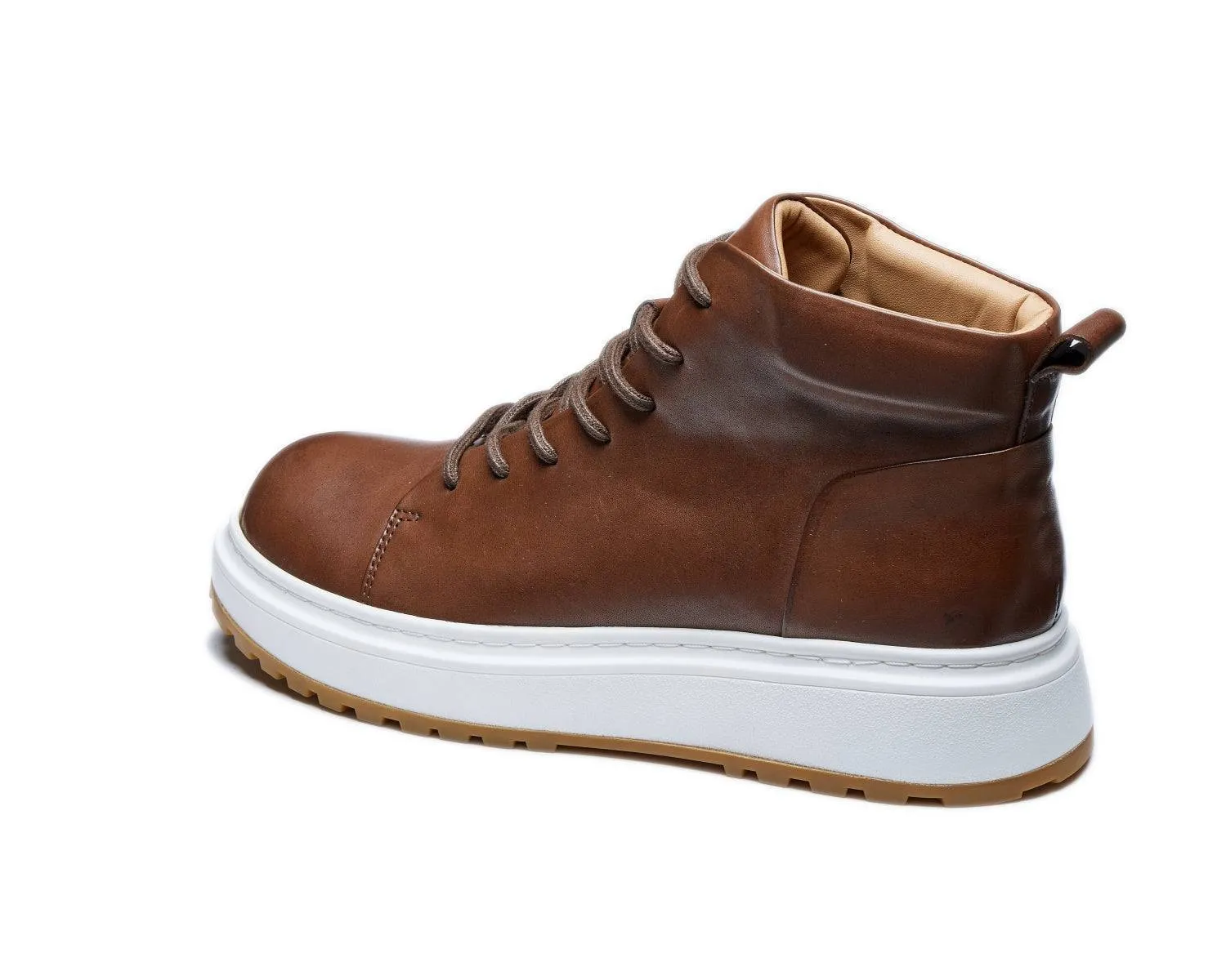 Men's Vintage-Style Leather Boots - Durable Skin Boots for Rugged Terrain