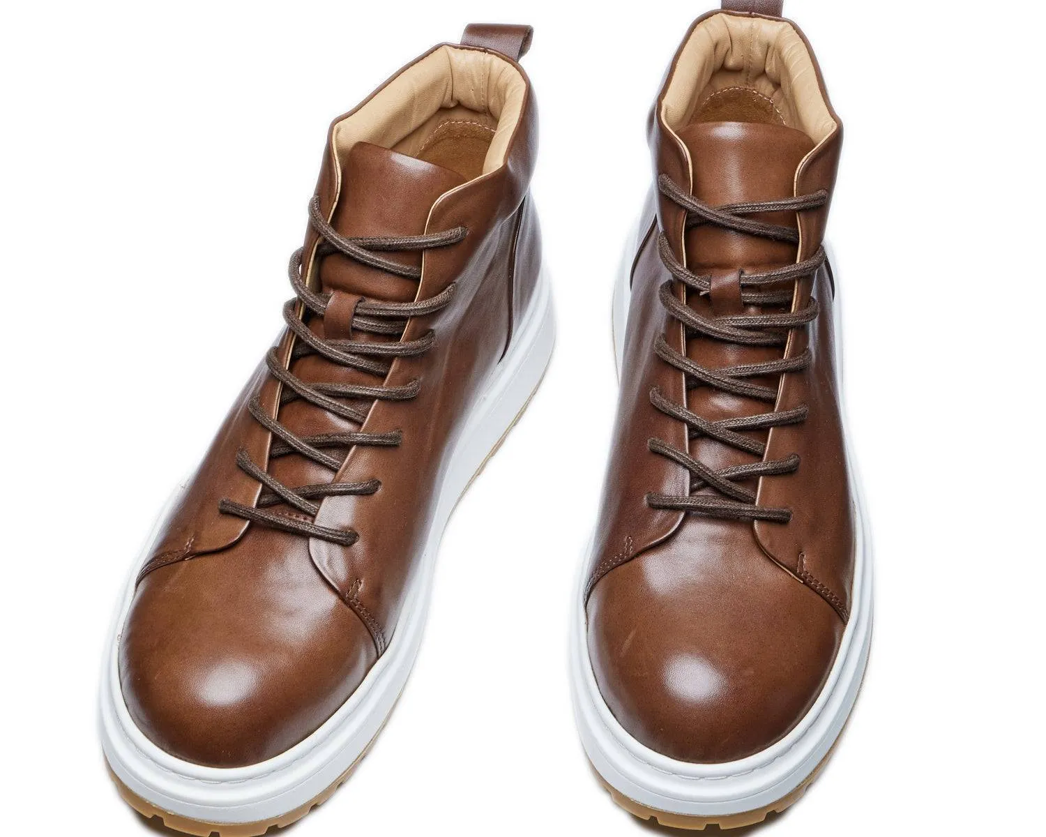 Men's Vintage-Style Leather Boots - Durable Skin Boots for Rugged Terrain