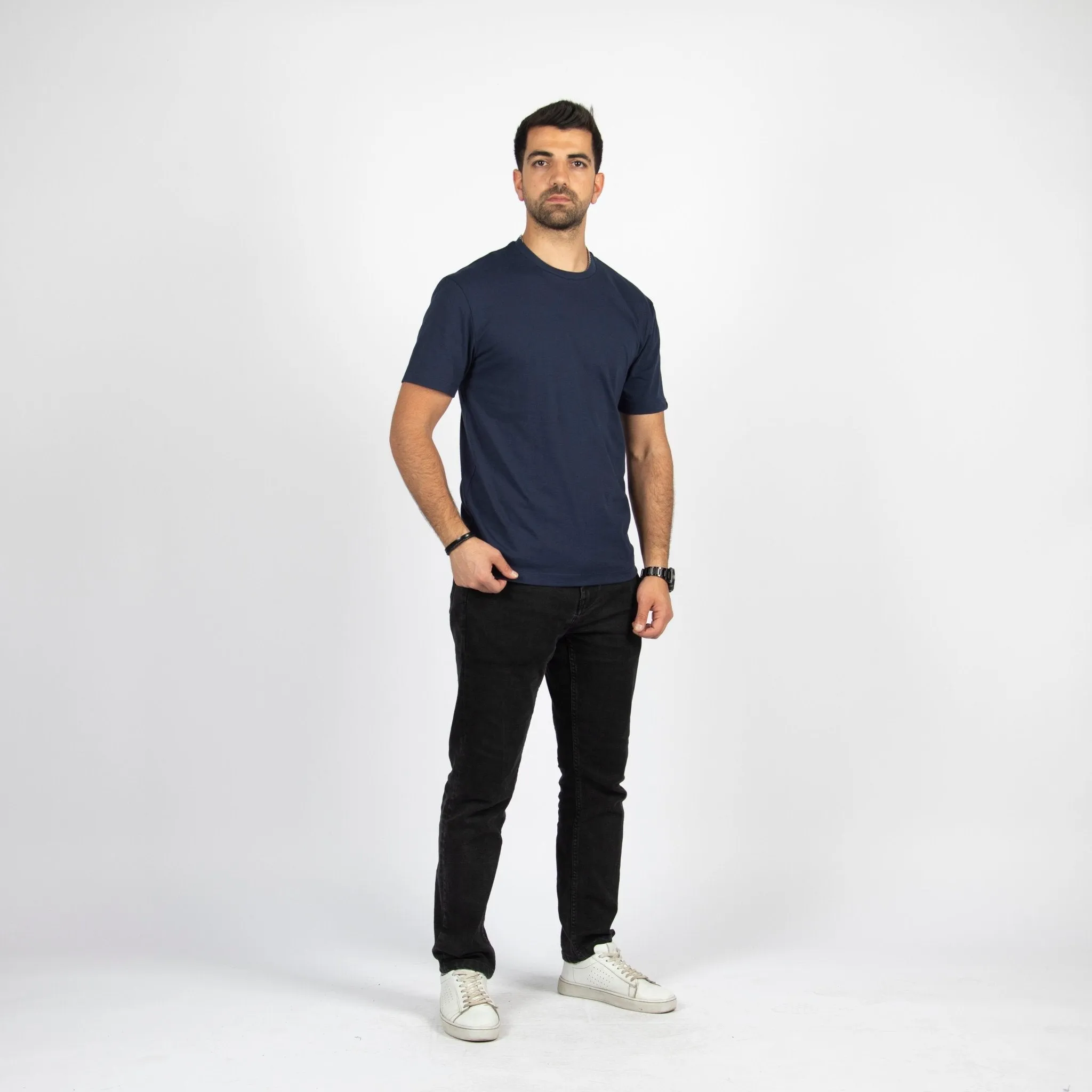 Navy Blue | Basic Cut T-shirt