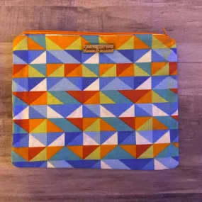 Primary Pyramids Medium Zipper Bag