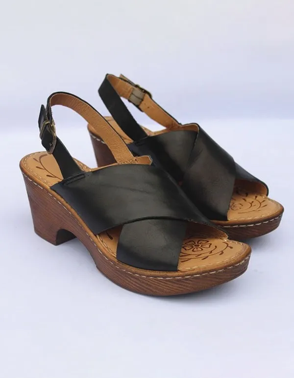 Retro Leather Handmade Open-Toe Summer Sandals