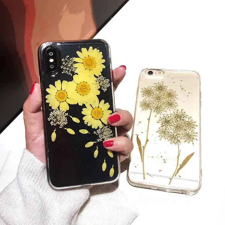 Silicone Epoxy Chrysanthemum iPhone Case