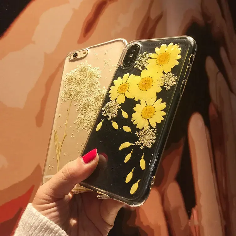 Silicone Epoxy Chrysanthemum iPhone Case