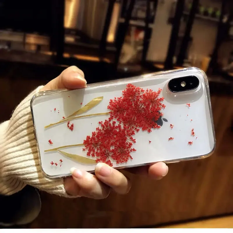 Silicone Epoxy Chrysanthemum iPhone Case