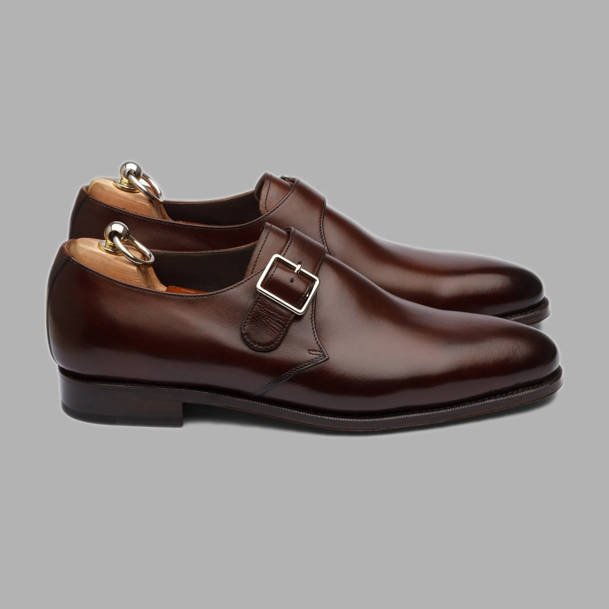 Single Monk in Brown Calf Leather