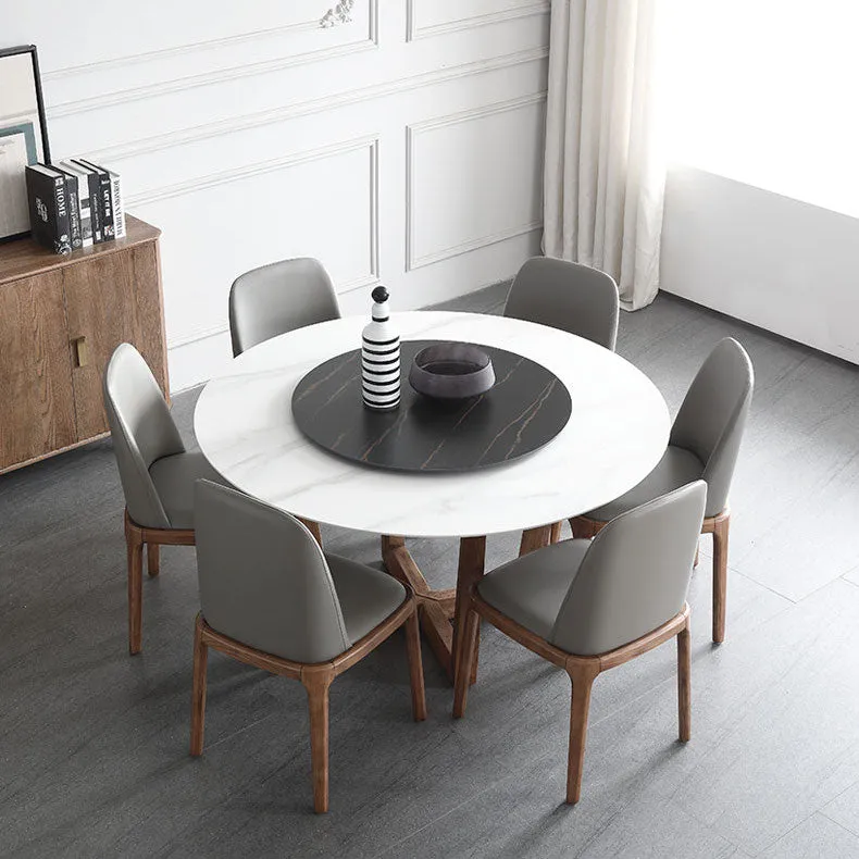 Sintered Stone Marble Round Dining Table