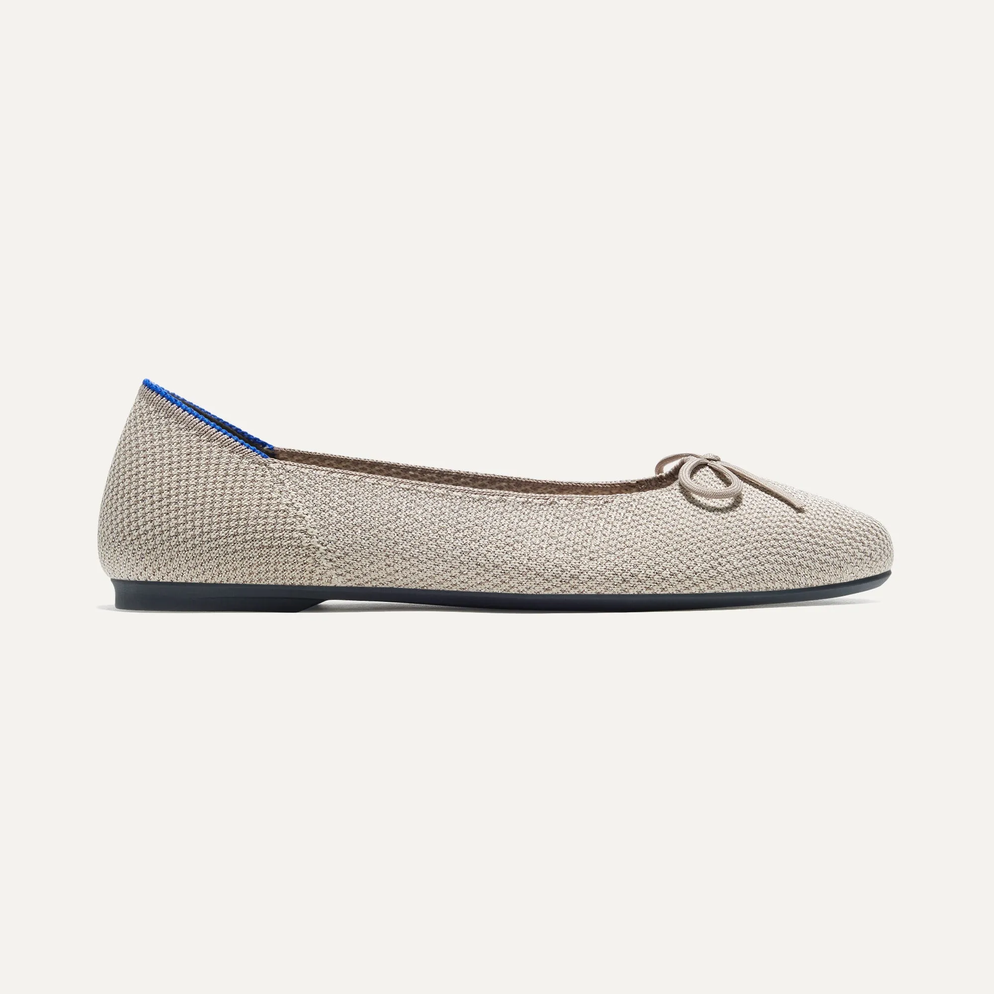 The Ballet Flat - Platinum Metallic