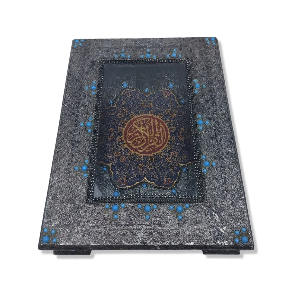 Wooden Silver Shell Holly Quran Box